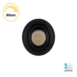 3A 10W LED COB Dimmable Downlight Recessed Black DL9453BK