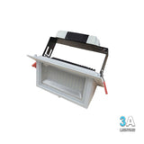3A 38W LED Rectangle Dimmable Shop Fitter Light Adjustable CCT White