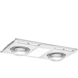 Martec Profile Panel 2 Heat 3 in 1 Bathroom Heater Exhaust Fan with 12w Tricolour Panel Light White