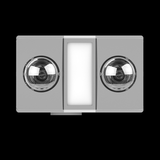 Modura AllLux2 Heat 3 in 1 Bathroom Heater Exhaust Fan with 12W Tricolour Panel Light