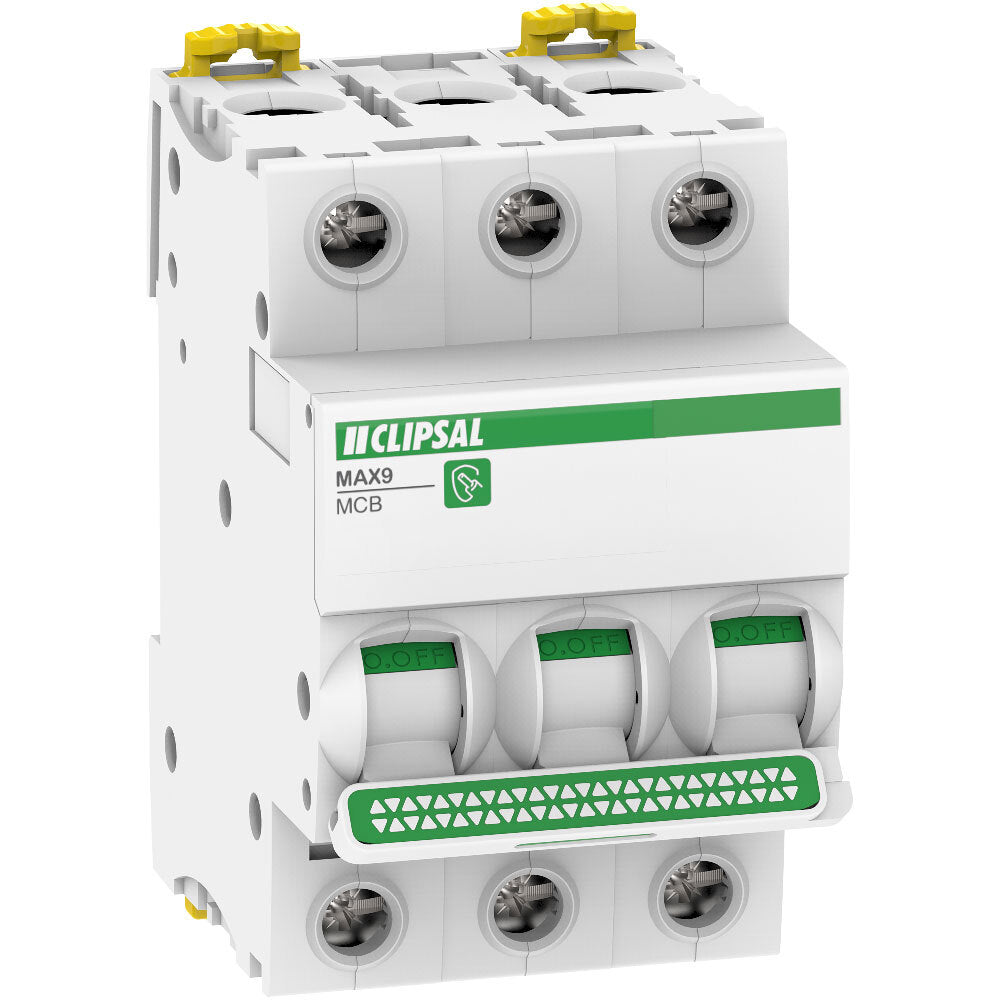 Clipsal MAX9 3 Pole Circuit Breaker 6kA
