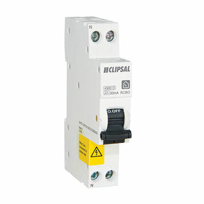 Clipsal RCBO Safety Switch 1 Pole 4.5kA