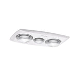 Martec Contour 2  2 Heat 3 in 1 Bathroom Heater Exhaust Fan & 8w LED Light