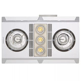 Martec Profile Plus 2 Heat 3 in 1 Bathroom Heater Exhaust Fan with LED Lights