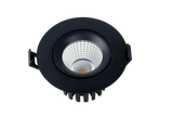 3A 10W LED COB Gimble Dimmable Downlight Recessed Black