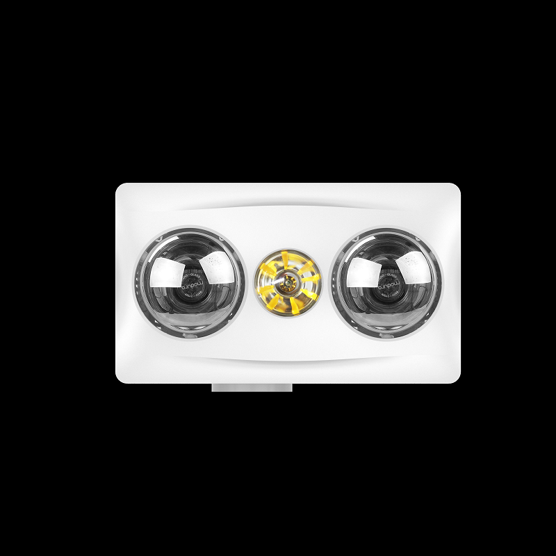 Modura BathLux2 - 2 Heat 3 in 1 Bathroom Heater Exhaust Fan with 8W LED Light